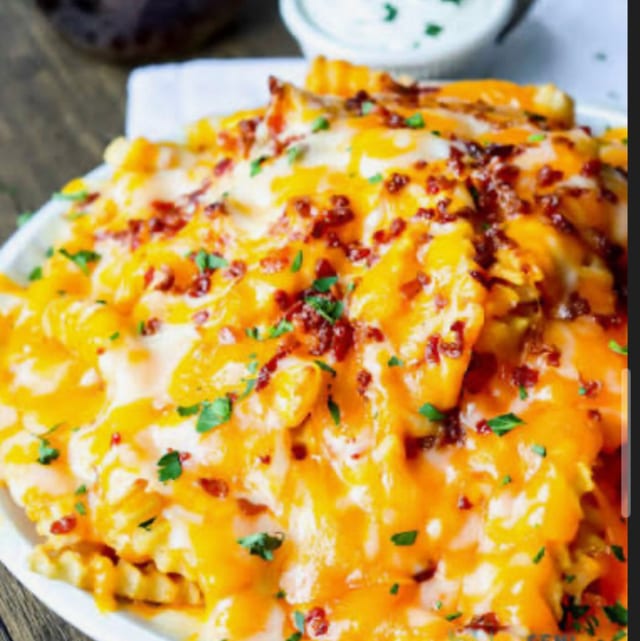 Log Cabin Cheese & Bacon Fries.