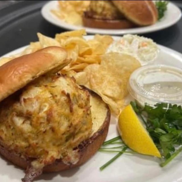 Crab Cake Sandwich.