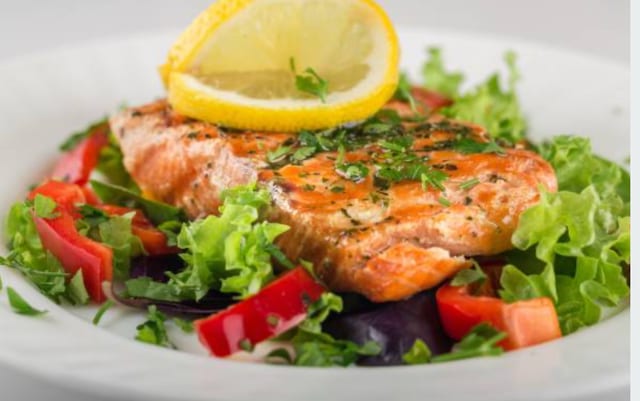 Glazed Salmon Salad.