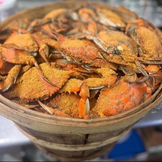 Fresh Blue Crabs #2 (Medium) Males Bushel